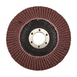 Disque à Lamelles en Corindon 115 mm - Grain 80 - Idéal pour Ponçage Précis - Silverline - marron 5060012967383_0