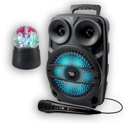 Enceinte KOOLSTAR SUBLIM08 Bluetooth Karaoké Autonome SUBLIM08 200W DJ SONO Koolstar LED avec micro /USB/AUX/ + Boule disco - 3701123943959_0