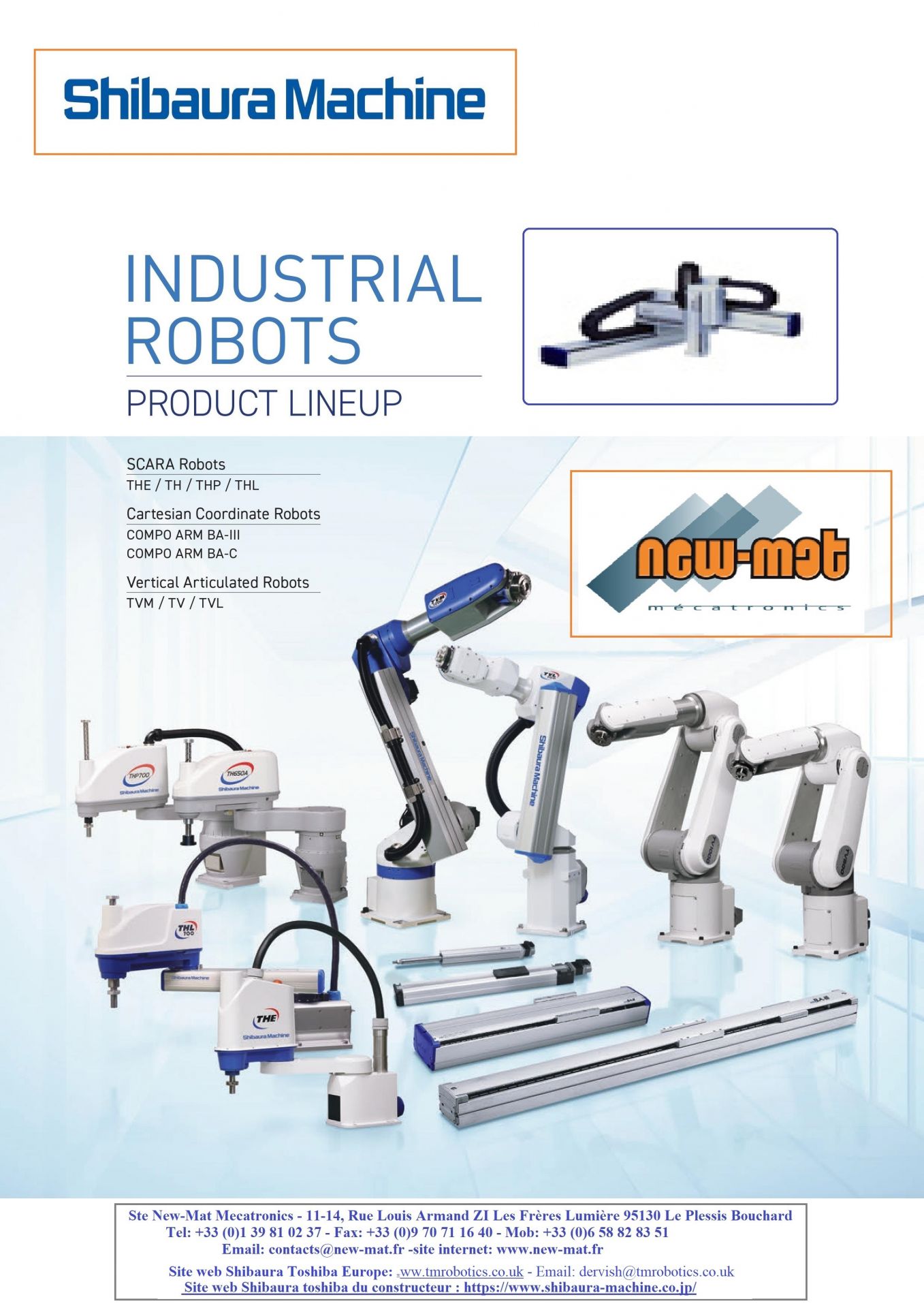 Bras robotique industriel - Robots polyarticulés, Scara, cartésien et mono axe avec contrôleur complet_0