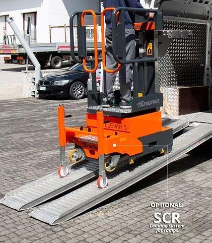 Nacelle automotrice Minilev E5 Move - compacte 70cm de largeur - hauteur de travail 5,15m - 200kg de charge_0