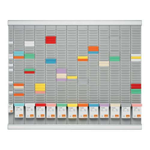 Nobo kit planning à fiches t annuel 12 colonnes 32 fentes - 32938864_0