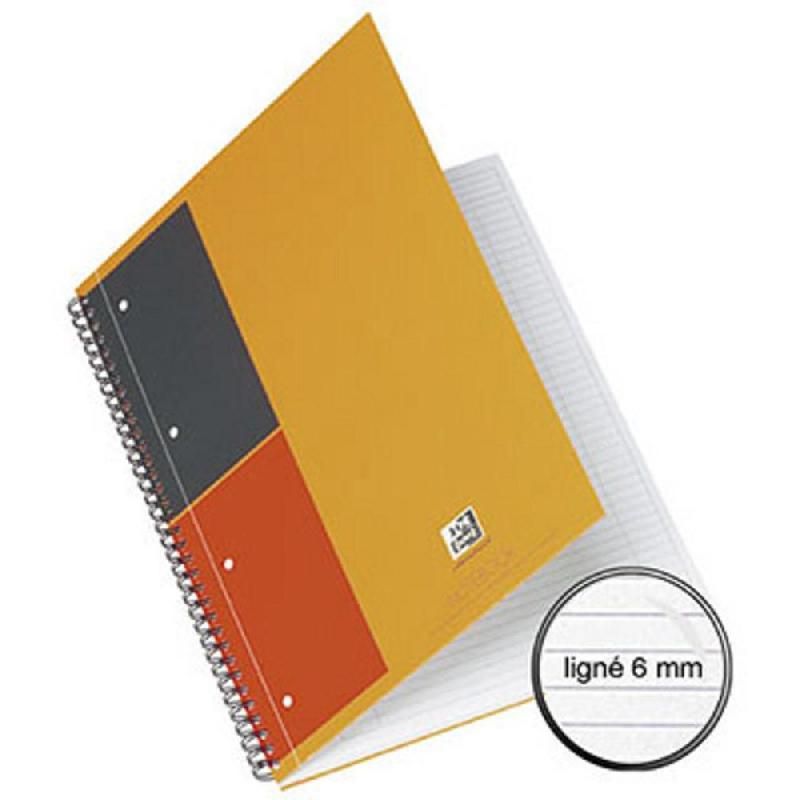 OXFORD CAHIER À SPIRALES NOTEBOOK - FORMAT A4 MAXI (80 G/M2) - 80 PAGES LIGNÉES