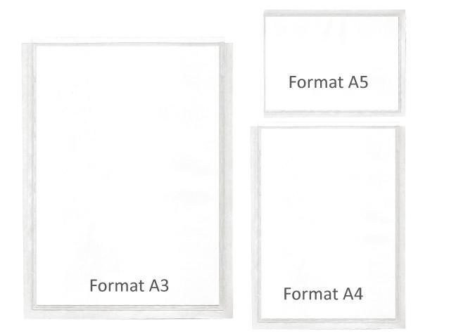 Pochette adhésive transparente - Format A3, A4, A5, spécial CD et autres formats sur mesure_0