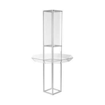 Présentoir à emboîter Construct - en aluminium anodisé avec versoir rigide et dimensions personnalisables_0