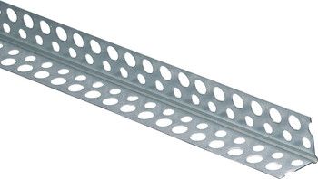 Protection d'angle perforée en acier galvanisé - Cornière pour renforcement des angles extérieurs - Épaisseur 0,5 mm, Longueur 2,5 m_0