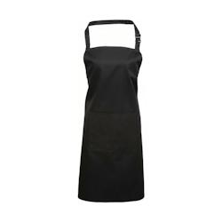 Tablier de travail noir avec poche stylo - Taille unique - Premier - 65% polyester / 35% coton_0