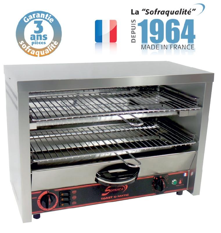 Toaster multifonction avec régulateur - Grand CLUB 2 étages - Série 11574R - Fabrication française en inox_0