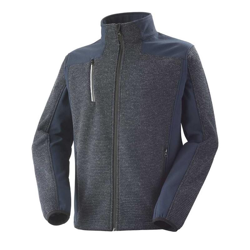 Veste de travail Cepovett Champoleon - Réf. 9S13 - Moderne, coupe ajustée, maille jacquard et softshell_0