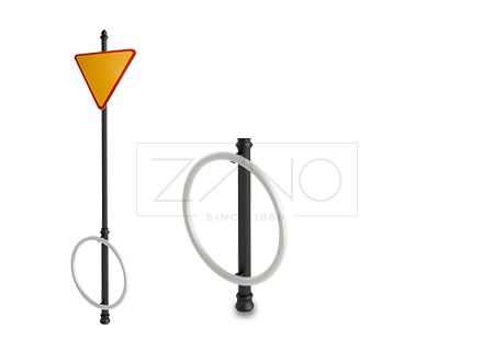 05.055.2 - Arceau urbain Ring Zano en acier - Hauteur 130 cm - Design rond et pratique_0