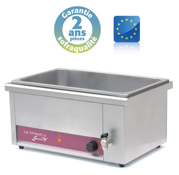 Bain-marie gn 1/1 avec vidange en largeur - gamme cbs - 21 l acbm150_0