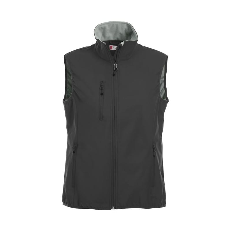 Basic Softshell Vest Ladies - Gilet sans manche - 3 poches zippées - Zips YKK retournés - Taille européenne_0