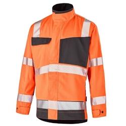 Cepovett - Blouson de travail Fluo ADVANCED haute visibilité Orange / Gris Taille M - M orange 3603623424283_0