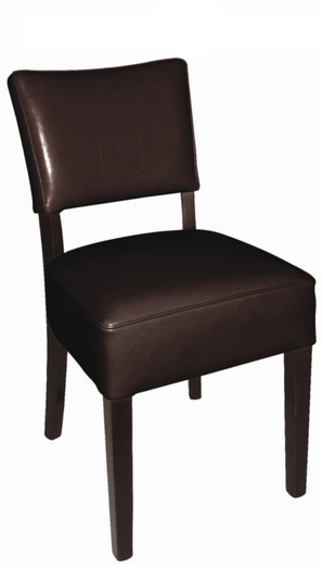 Chaise confortable en simili cuir - lot de 2 - structure en bouleau - coloris marron foncé ou beige_0