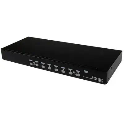 Commutateur KVM PS/2 USB 8 ports 1U empilables sur rack avec OSD_0
