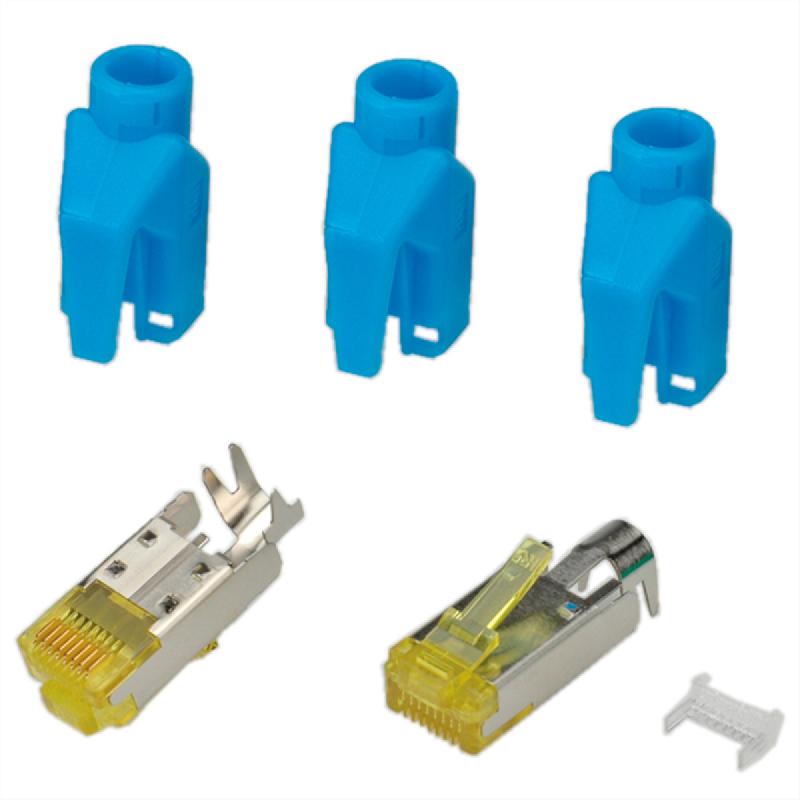 Connecteur HiRose TM31 blindé, manchon bleu, 50 pièces_0