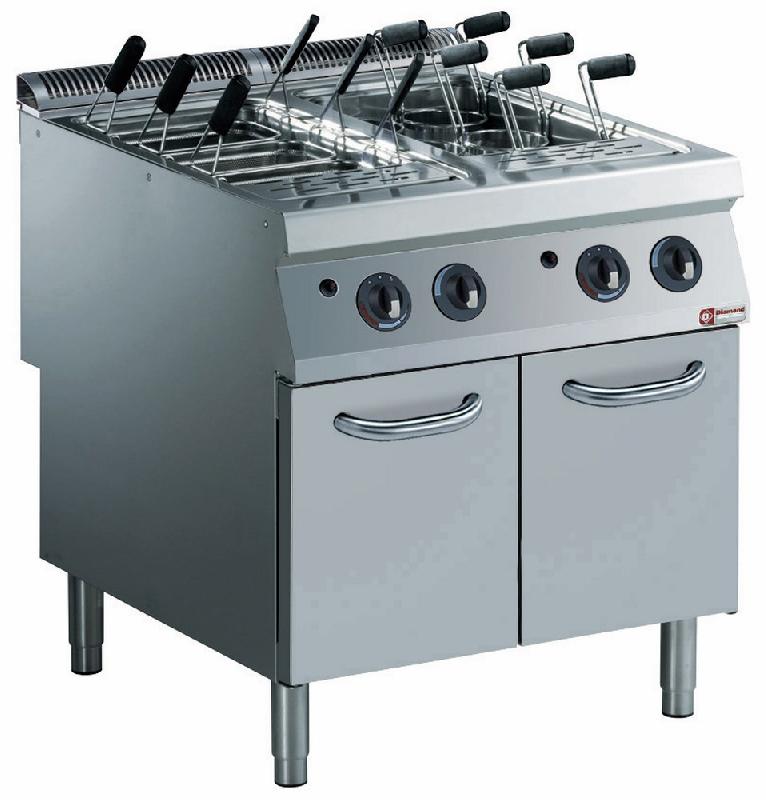 Cuiseur à pâtes gaz 2 cuves GN 1/1 sur meuble - G22/CPA8-N - 40 litres - Acier inox AISI 304 et AISI 316_0