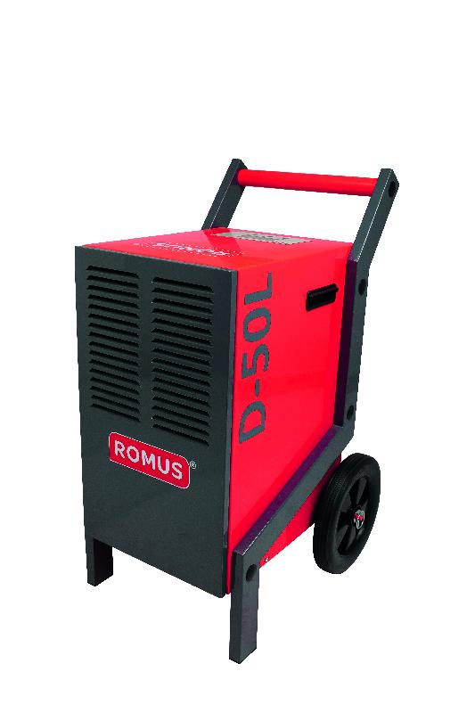 Déshumidificateur industriel D-50L - marque Romus - avec conseils d'utilisation pour extraction optimale_0