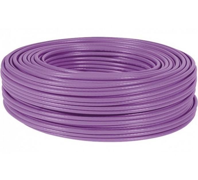 Dexlan câble monobrin S/FTP Cat. 7 violet LS0H RPC Dca - 100 m - 600 MHz - Cuivre - 40 Gbps_0