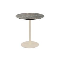 Essentials Table de bistrot - Plateau rond - Diamètre 70 cm - Sable/Galaxy Marble - Urban - Veba - gris 130031570_0