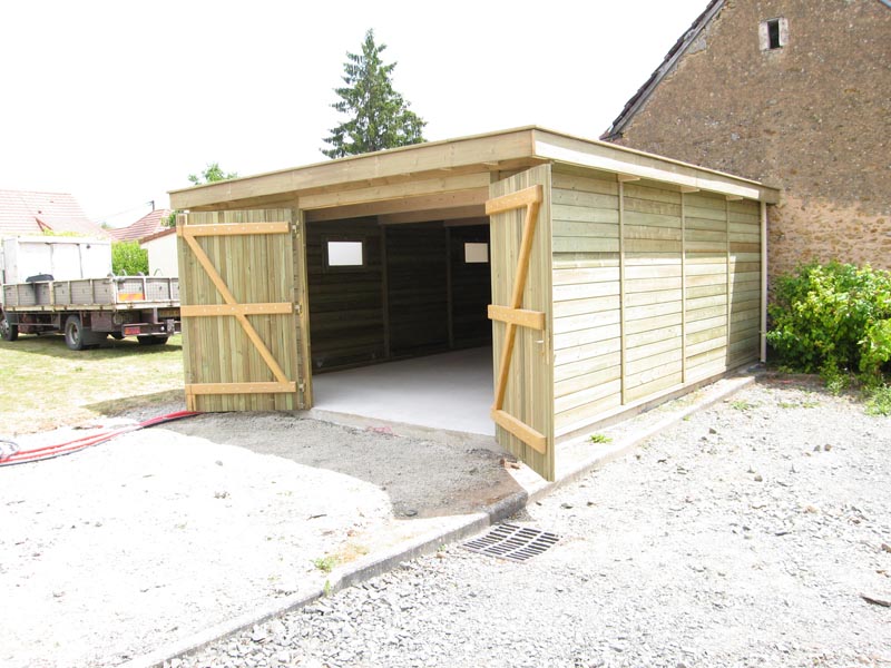 Garages à toit plat