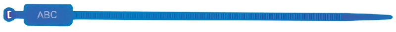 Lien de serrage à Platine - Longueur 200 mm - Tige Ø4.8 mm - Platine 13x28 mm - Bleu_0