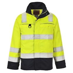 Portwest - Blouson de travail multi risques haute visibilité Jaune / Bleu Marine Taille S - S jaune 5036108193745_0