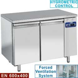 Table frigorifique  ventilée  2 portes en 600x400  (sans groupe)   tps2n/l_0