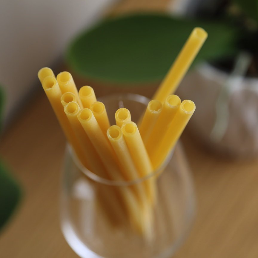 1450 pailles en pâte alimentaire écologiques et biodégradables - 21 cm x 7 mm - comestibles et véganes_0