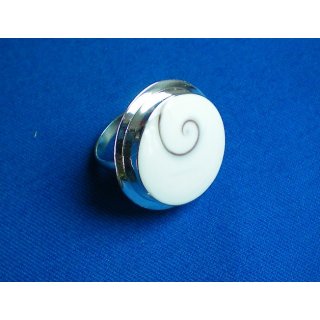 BAGUE OEIL SAINTE LUCIE ET ARGENT FREESIZE