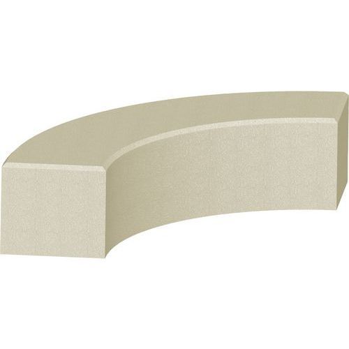 BANQUETTE HARLEM COURBE L 2120X500X500 MM BÉTON OCRE SABLÉ - MANUTAN EXPERT