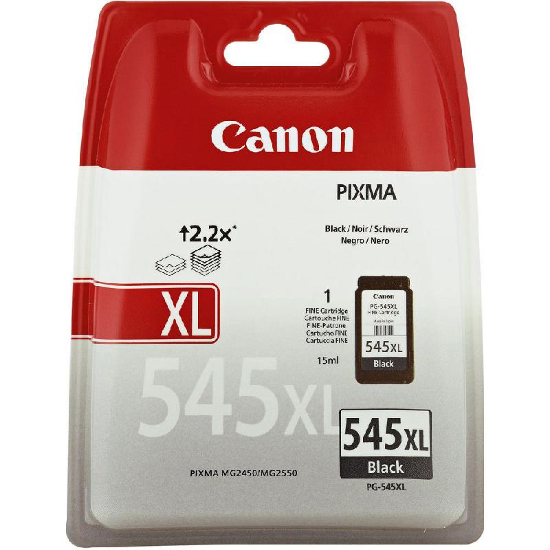CARTOUCHE CANON PG-545XL - NOIR - RENDEMENT ELEVE