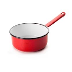 Casserole Promo email 16 cm -  Rouge Rond Acier émaillé Ibili - acier 8411922065039_0