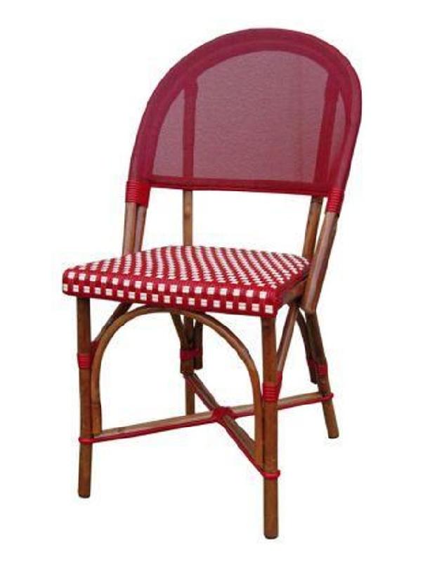 Chaise Mallorca - Assise tressée et dossier Batyline - Rotin noyer ou naturel - Couleur au choix_0