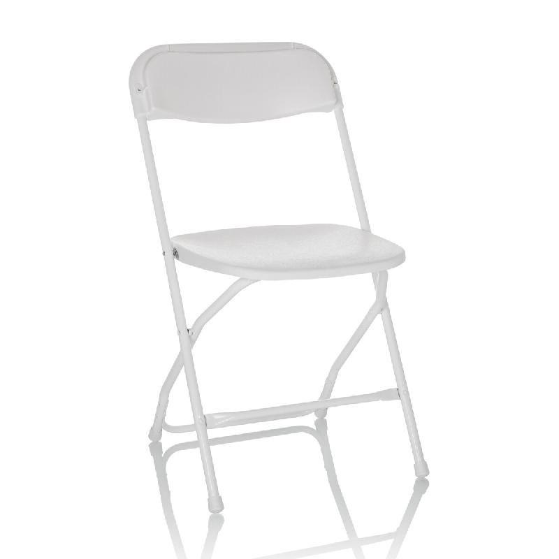 Chaise visiteur / chaise pliante TUDELA XXL W plastique blanc hjh OFFICE - blanc plastique polypropylène 803101_0