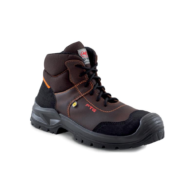 Chaussure de sécurité haute en cuir gras pleine fleur - JET S3 SRC ESD - PPCH22-34 - FTG_0