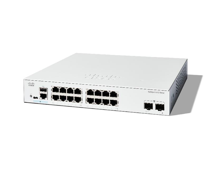 Cisco C1300-16T-2G commutateur réseau Géré L2/L3 Gigabit Ethernet (10/100/1000) Blanc_0
