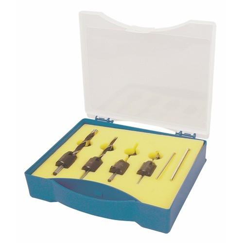 COFFRET DE FRAISES SANS QUEUE POUR TÊTE DE VIS HSS AVEC FORÊTS FAMMAB
