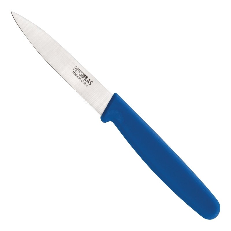 COUTEAU D’OFFICE HYGIPLAS 7 CM BLEU