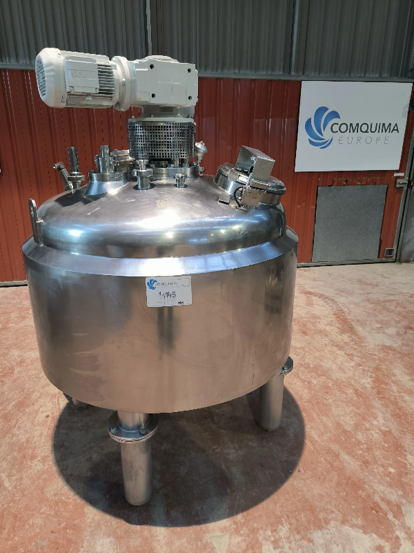 Cuve en acier inoxydable 550 litres avec double enveloppe et agitation avec racleurs - référence                        :                         c14145_0