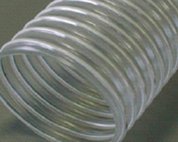 Gaine spirale acier gainée pvc très légère et très flexible en polyuréthane_0
