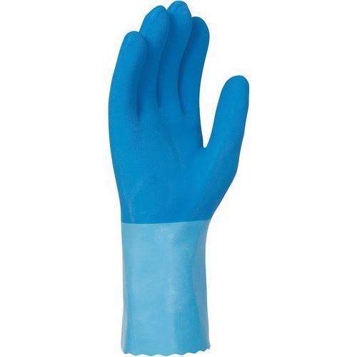 GANTS DE MANUTENTION EN JERSEY LATEX BLEU À MAIN ADHÉRISÉE DE TAILLE 10 - SINGER SAFETY