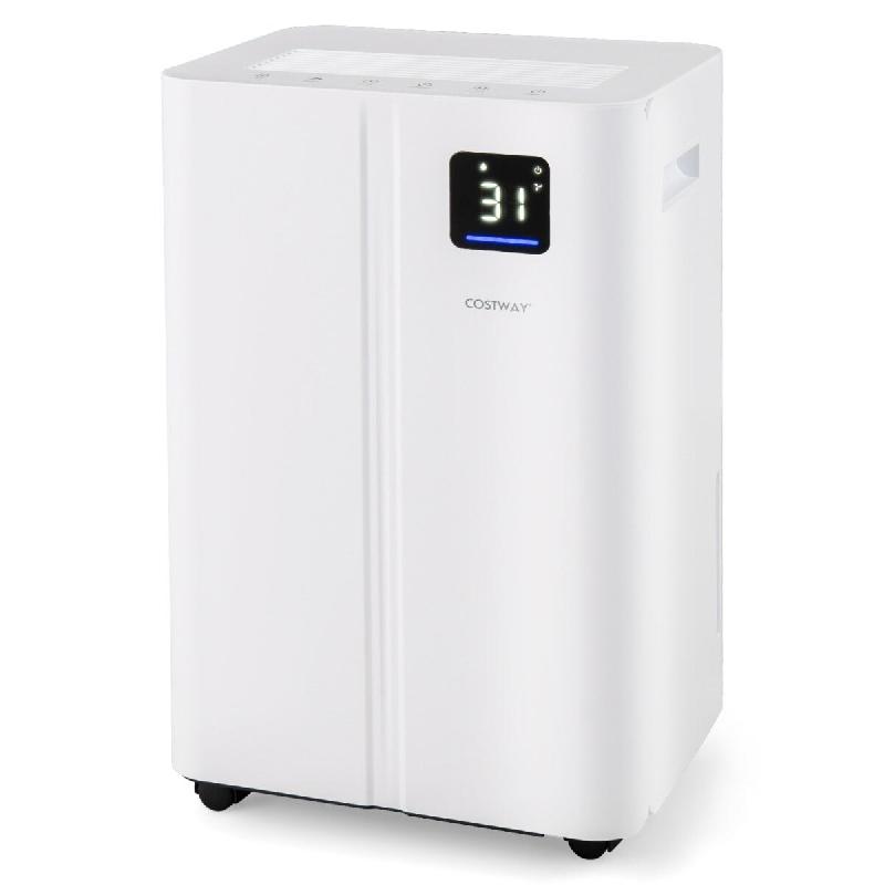 Helloshop26 - Déshumidificateur 25,5 litres pour grands espaces jusqu'à 25 ㎡ avec 3 modes ambiance cosy en ABS blanc 20_0011705 - 3000226864537_0
