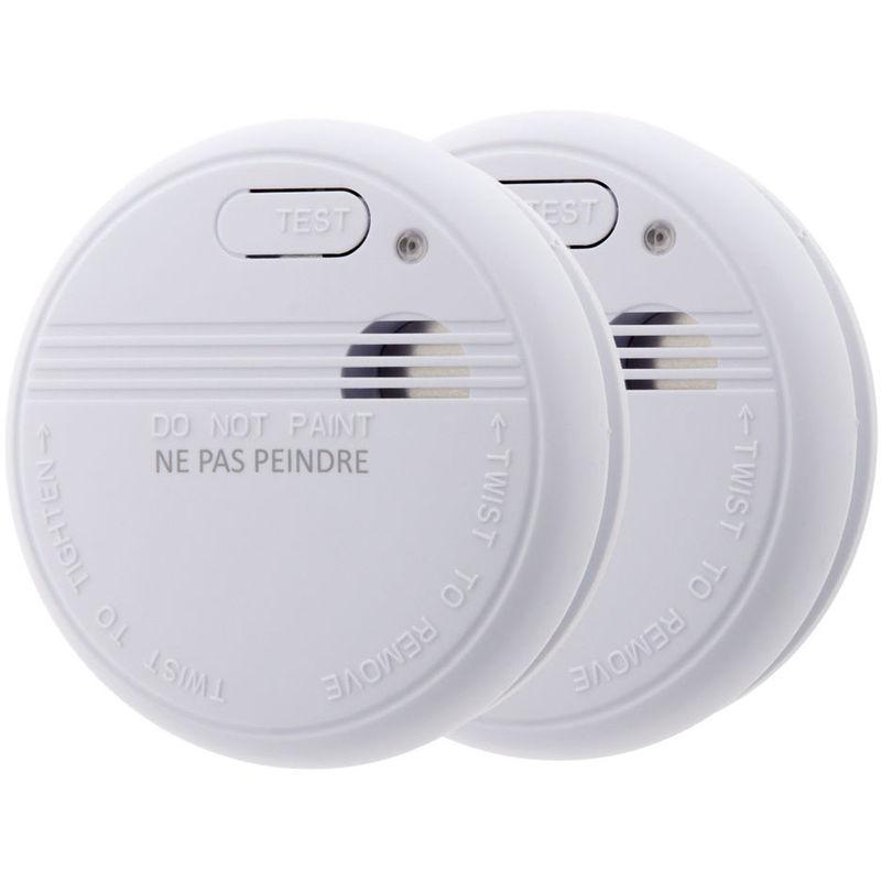 Blanc Securite A La Maison Autonome Detecteur De Fumee Alarme Incendie Capteur Photoelectrique Rakuten