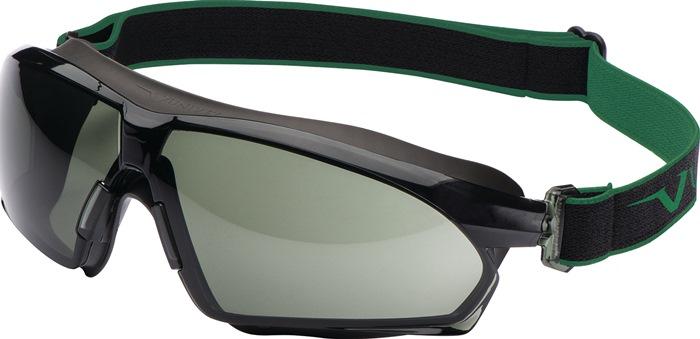 Lunettes de protection à vision intégrale 625 - EN 166, EN 170, EN 172 - monture gris foncé, verres verts G15 - UNIVET_0