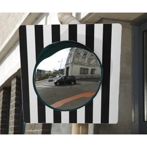Miroir rond Rolléco - usage domaine public - conforme à l'instruction interministérielle sur la signalisation routière_0