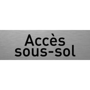 PANNEAU ACCÈS SOUS-SOL