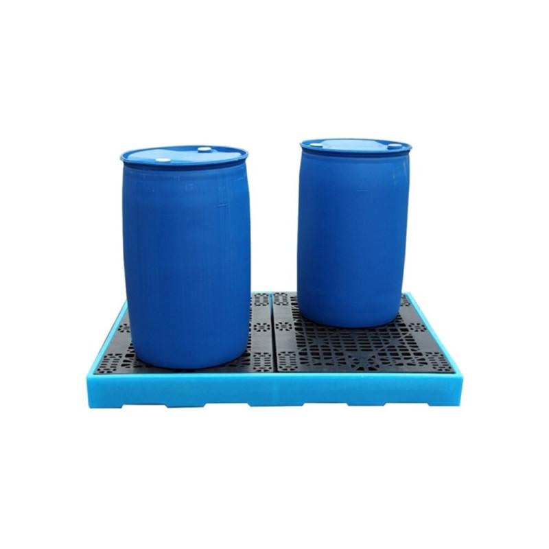 Plancher de rétention polyéthylène avec caillebotis - 130 litres_0