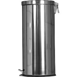 PROBBAX - SO-6030-MSSTL - Poubelle à pédale (30 L) - 29,5 x 29,5 x 65 cm - Acier Brillant - argenté inox SO-6030-MSSTL_0