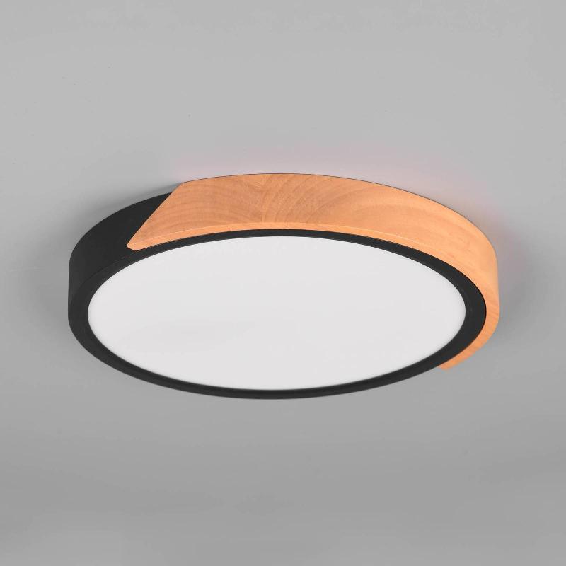 REALITY LEUCHTEN PLAFONNIER LED JANO, Ø 31,5 CM, 3 000 K, NOIR