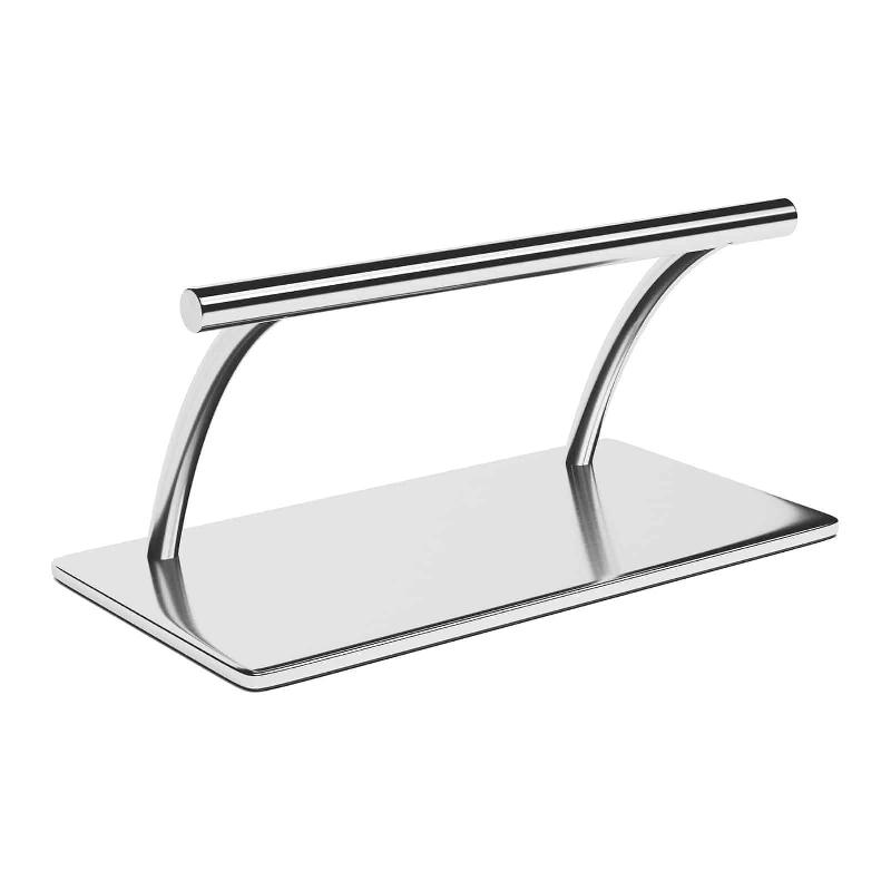 Repose-pieds de coiffure inox - tube rond design intemporel - largeur 35 cm - référence 14_0007825_0